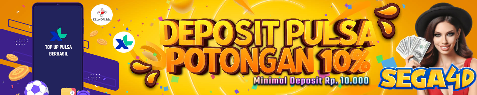 deposit pulsa potongan 10%